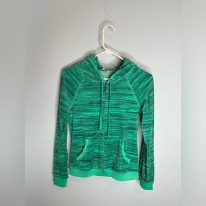 Juicy Couture Bling Velour Zip Up Jacket Women’s Size S Green Spaced Dyed Y2k